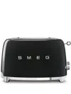 Smeg Embossed-logo Toaster In 011 Black