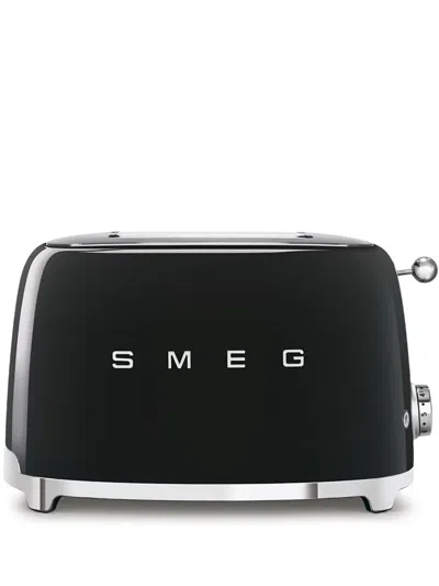 Smeg Embossed-logo Toaster In 011 Black