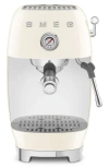 Smeg Anni 50 Logo-plaque Manual Espresso Machine With Cold Brew In White