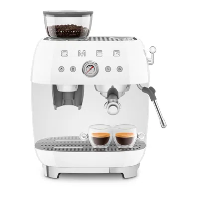 Smeg Espresso Coffee Machine In White