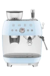 Smeg Egf03cruk Espresso Coffee Machine With Grinder In Blue