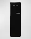 Smeg Fab28 Retro-style Refrigerator With Internal Freezer, Left Hinge In Black