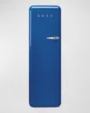 Smeg Fab28 Retro-style Refrigerator With Internal Freezer, Left Hinge In Blue
