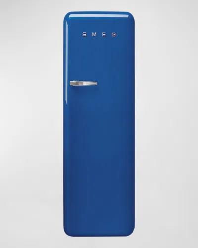 Smeg Fab28 Retro-style Refrigerator With Internal Freezer, Right Hinge In Blue