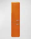 Smeg Fab32 Retro-style Refrigerator With Bottom Freezer, Left Hinge In Orange