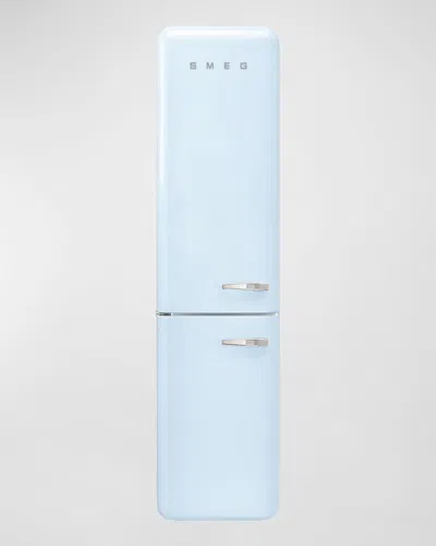 Smeg Fab32 Retro-style Refrigerator With Bottom Freezer, Left Hinge In Blue