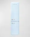Smeg Fab32 Retro-style Refrigerator With Bottom Freezer, Right Hinge In Pastel Blue