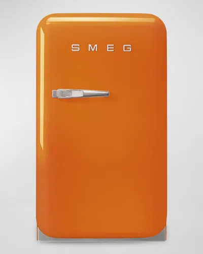 Smeg Fab5 Retro Right-hinge Mini Fridge In Orange