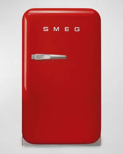 Smeg Fab5 Retro Right-hinge Mini Fridge In Red