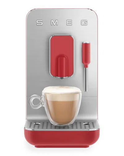 Smeg Fully-automatic Coffee Machine With Steamer In Metallic