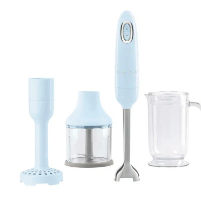 Smeg Hand Blender Hbf22 With Accessories In Blue