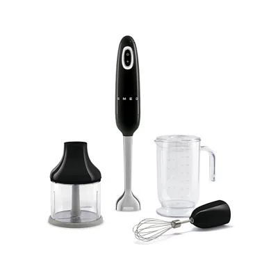 Smeg Hand Blender With Accessories In Black