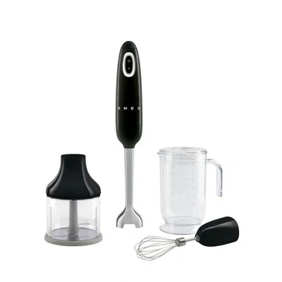 Smeg Hand Blender With Accessories In Black