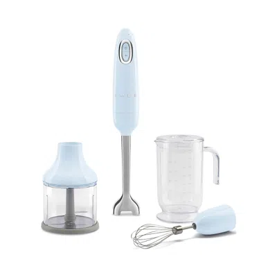 Smeg Hand Blender With Accessories In Blue