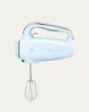 Smeg Logo-plaque Stainless Steel Electric Beater In Blue