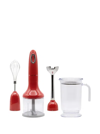 Smeg Hand Mixer Set In Red