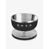 Smeg Logo-plaque Digital Aluminium Kitchen Scales In Metallic
