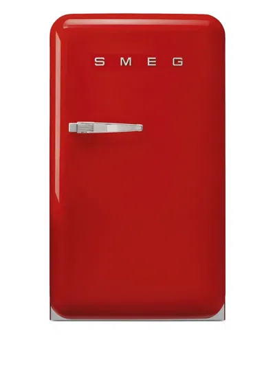 Smeg Logo-plaque Mini Fridge In Red