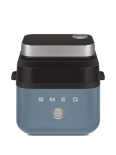 Smeg Logo-plaque Air Fryer In Blue