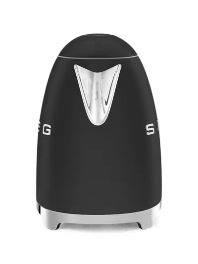 Smeg Logo-plaque Kettle In Black