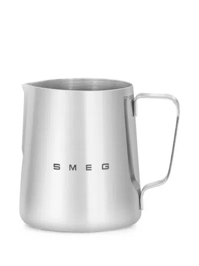 Smeg Logo-print Milk Jug In Silver