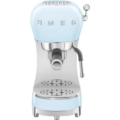 Smeg Manual Espresso Machine In Pastel Blue