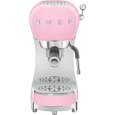 Smeg Manual Espresso Machine In Pink