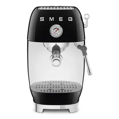 Smeg Manual Espresso Maker With Cold Brew In Black