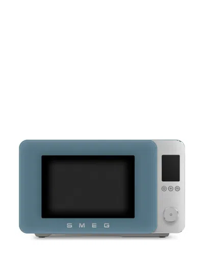 Smeg Matte Microwave In Blue