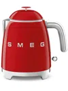 Smeg Retro Electric Kettle, Polished White In Red