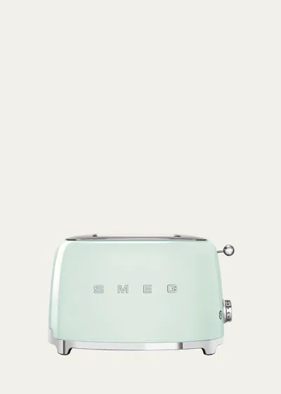 Smeg Retro 2-slice Toaster In Pastel Green
