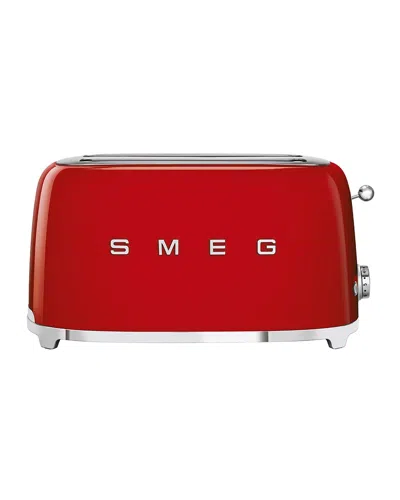 Smeg Retro 4-slice Toaster In Red