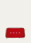 Smeg Retro 4-slice Toaster In Red
