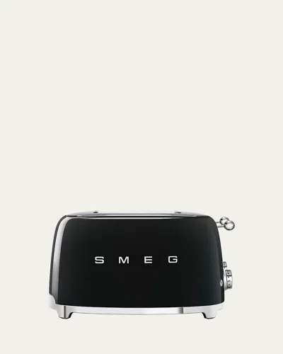 Smeg Retro 4 Slot Toaster In Black