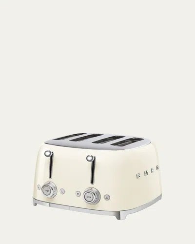Smeg Retro 4 Slot Toaster In Cream