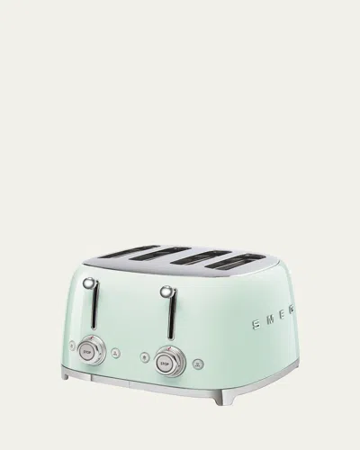Smeg Retro 4 Slot Toaster In Pastel Green