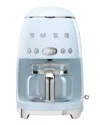Smeg Retro Drip Filter Coffee Machine In Pastel Blue