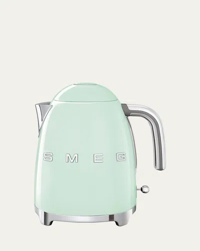 Smeg Retro Electric Kettle, Polished White In Green