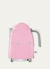 Smeg Retro Style Variable Temperature Electric Kettle In Pink