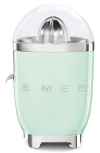 Smeg Retro-style Electric Citrus Juicer In Pastel Green