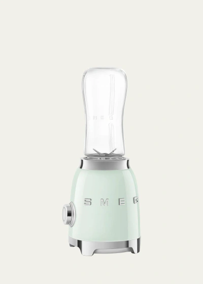 Smeg Retro-style Personal Blender In Pastel Green