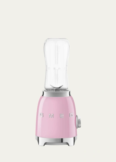 Smeg Retro-style Personal Blender In Pastel Pink