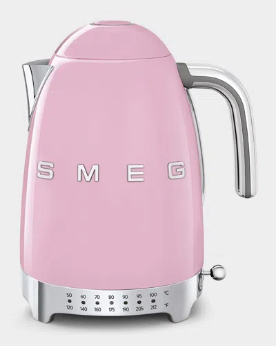 Smeg Retro Variable Temperature Kettle In Pink