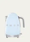 Smeg Retro Variable Temperature Kettle In Pastel Blue