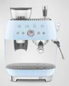 Smeg Semi-automatic Espresso Machine In Blue