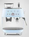 Smeg 50s Retro Style Aesthetic Espresso Coffee Machine In Pastel Blue