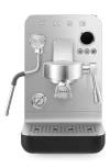 Smeg Mini Stainless-steel Espresso Coffee Machine Black In Matte Black