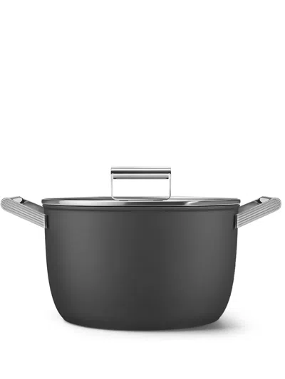Smeg Stainless Steel Casserole (7.7l) In 黑色