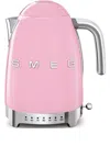 Smeg Retro Style Variable Temperature Electric Kettle In Pink