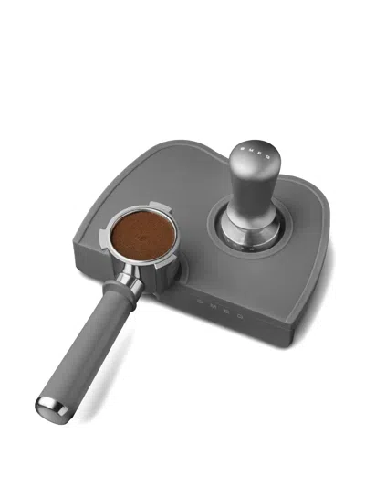 Smeg Stainless Steel Espresso Coffee Tamping Set In Gray
